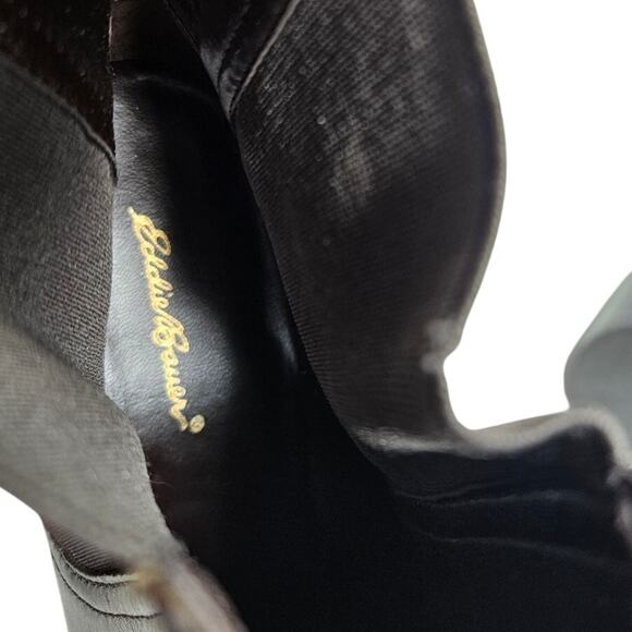 Vintage Y2K Eddie Bauer 8 Brown Ankle Boot Chelsea Minimalist Classic Academia - Picture 2 of 5